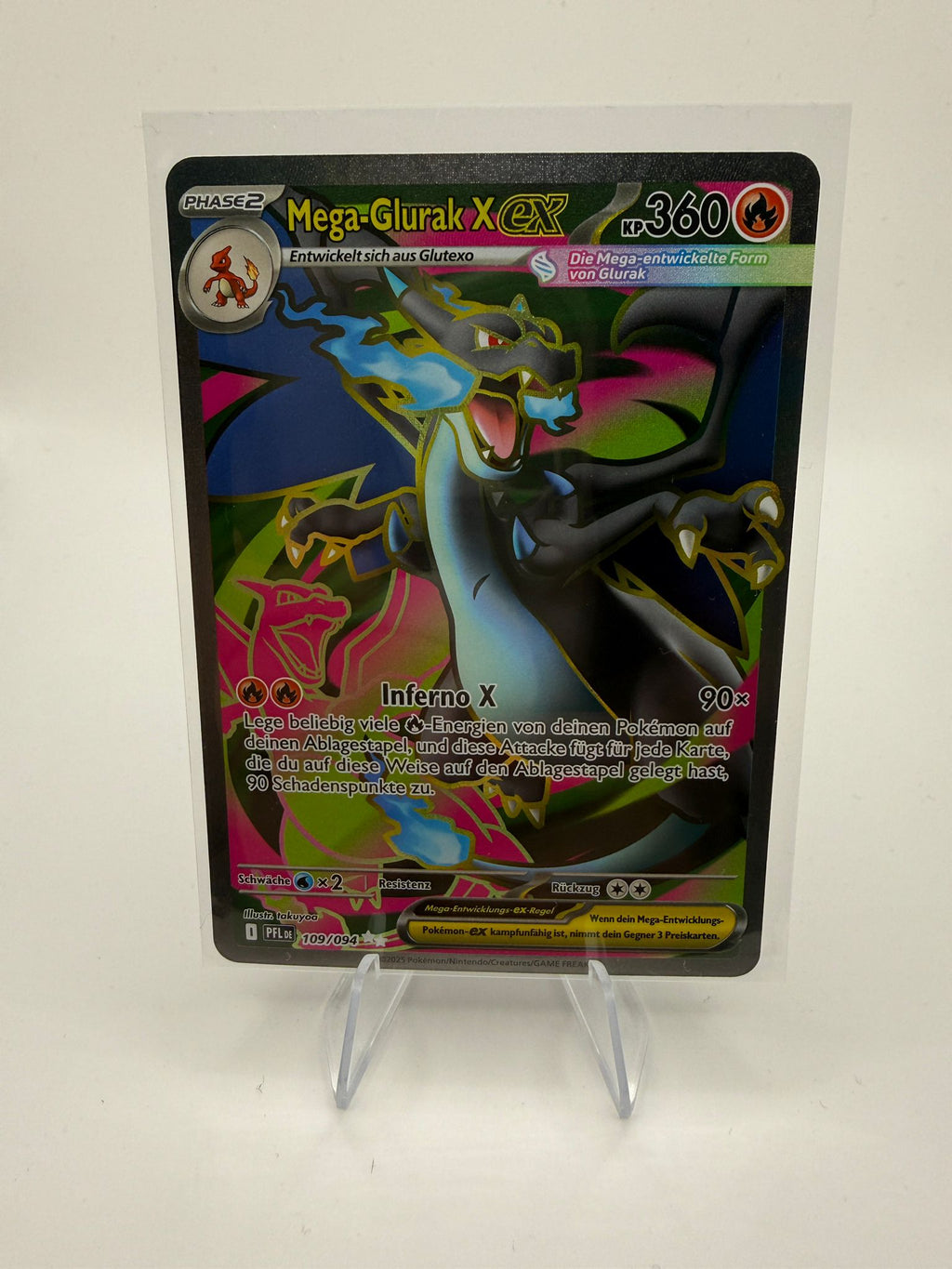 Mega-Glurak X EX | Full Art | 109/094 | Fatale Flammen | DE