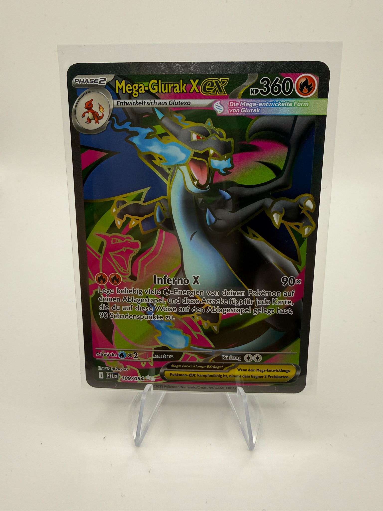 Mega-Glurak X EX | Full Art | 109/094 | Fatale Flammen | DE